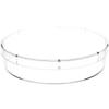 Pioneer Plastics 053C Clear Round Petri Dish Plastic Container, 4.6875" W x 1" H, Pack of 12 view 1