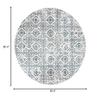 Martha Stewart x SAFAVIEH Area Rug Collection - 6'7" Round, Navy & Ivory, Non-Shedding & Easy Cleaning, Ideal for Living Room, Bedroom, Office, Dining Space (MSR0953N) view 2