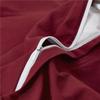 3 Pc Duvet Cover and Pillow Shams Set 100% Organic Cotton Premium Quality 600 Thread Counts 4 Corner Ties & Zipper Closure Protective Design, Ultra Soft Oversized King-Burgundy Duvet Cover Set view 3