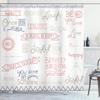 Ambesonne Adventure Shower Curtain, Various Words on Happiness and Self Value Uplifting Phrases Being Who You are, Cloth Fabric Bathroom Decor Set with Hooks, 69" W x 84" L, Warm Taupe view 1