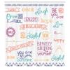 Ambesonne Adventure Shower Curtain, Various Words on Happiness and Self Value Uplifting Phrases Being Who You are, Cloth Fabric Bathroom Decor Set with Hooks, 69" W x 75" L, Dark Purple view 2