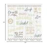 Ambesonne Adventure Shower Curtain, Various Words on Happiness and Self Value Uplifting Phrases Being Who You are, Cloth Fabric Bathroom Decor Set with Hooks, 69" W x 84" L, Pale Camel view 3