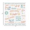 Ambesonne Adventure Shower Curtain, Various Words on Happiness and Self Value Uplifting Phrases Being Who You are, Cloth Fabric Bathroom Decor Set with Hooks, 69" W x 84" L, Cinnamon view 3