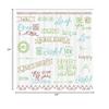 Ambesonne Adventure Shower Curtain, Various Words on Happiness and Self Value Uplifting Phrases Being Who You are, Cloth Fabric Bathroom Decor Set with Hooks, 69" W x 84" L, Lime Green view 3