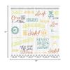 Ambesonne Adventure Shower Curtain, Various Words on Happiness and Self Value Uplifting Phrases Being Who You are, Cloth Fabric Bathroom Decor Set with Hooks, 69" W x 84" L, Dark Teal view 3