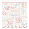 Ambesonne Adventure Shower Curtain, Various Words on Happiness and Self Value Uplifting Phrases Being Who You are, Cloth Fabric Bathroom Decor Set with Hooks, 69" W x 84" L, Pale Blue view 2