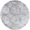 Martha Stewart x SAFAVIEH Area Rug Collection - 6'7" Round, Silver & Ivory, Non-Shedding & Easy Cleaning, Ideal for Living Room, Bedroom, Office, Dining Space (MSR0958G) view 3
