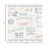 Ambesonne Adventure Shower Curtain, Various Words on Happiness and Self Value Uplifting Phrases Being Who You are, Cloth Fabric Bathroom Decor Set with Hooks, 69" W x 84" L, Cadet Blue view 3