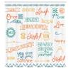 Ambesonne Adventure Shower Curtain, Various Words on Happiness and Self Value Uplifting Phrases Being Who You are, Cloth Fabric Bathroom Decor Set with Hooks, 69" W x 70" L, Cinnamon view 2