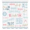 Ambesonne Adventure Shower Curtain, Various Words on Happiness and Self Value Uplifting Phrases Being Who You are, Cloth Fabric Bathroom Decor Set with Hooks, 69" W x 84" L, Pale Blue view 2