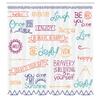 Ambesonne Adventure Shower Curtain, Various Words on Happiness and Self Value Uplifting Phrases Being Who You are, Cloth Fabric Bathroom Decor Set with Hooks, 69" W x 84" L, Dark Purple view 2