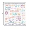 Ambesonne Adventure Shower Curtain, Various Words on Happiness and Self Value Uplifting Phrases Being Who You are, Cloth Fabric Bathroom Decor Set with Hooks, 69" W x 84" L, Dark Purple view 3
