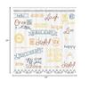 Ambesonne Adventure Shower Curtain, Various Words on Happiness and Self Value Uplifting Phrases Being Who You are, Cloth Fabric Bathroom Decor Set with Hooks, 69" W x 84" L, Pastel Yellow view 3