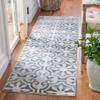 Martha Stewart x SAFAVIEH Area Rug Collection - 2'2" x 7' Runner, Grey & Ivory, Non-Shedding & Easy Cleaning, Ideal for Living Room, Bedroom, Office, Hallway (MSR0956F) view 1