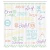 Ambesonne Adventure Shower Curtain, Various Words on Happiness and Self Value Uplifting Phrases Being Who You are, Cloth Fabric Bathroom Decor Set with Hooks, 69" W x 84" L, Lavender Green view 2