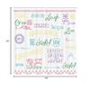 Ambesonne Adventure Shower Curtain, Various Words on Happiness and Self Value Uplifting Phrases Being Who You are, Cloth Fabric Bathroom Decor Set with Hooks, 69" W x 84" L, Violet Yellow view 3