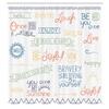 Ambesonne Adventure Shower Curtain, Various Words on Happiness and Self Value Uplifting Phrases Being Who You are, Cloth Fabric Bathroom Decor Set with Hooks, 69" W x 84" L, Petrol Blue view 2
