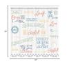 Ambesonne Adventure Shower Curtain, Various Words on Happiness and Self Value Uplifting Phrases Being Who You are, Cloth Fabric Bathroom Decor Set with Hooks, 69" W x 84" L, Petrol Blue view 3