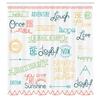 Ambesonne Adventure Shower Curtain, Various Words on Happiness and Self Value Uplifting Phrases Being Who You are, Cloth Fabric Bathroom Decor Set with Hooks, 69" W x 70" L, Pale Orange view 2