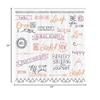 Ambesonne Adventure Shower Curtain, Various Words on Happiness and Self Value Uplifting Phrases Being Who You are, Cloth Fabric Bathroom Decor Set with Hooks, 69" W x 84" L, Pale Ruby view 4