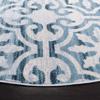 Martha Stewart x SAFAVIEH Area Rug Collection - 6'7" Round, Navy & Ivory, Non-Shedding & Easy Cleaning, Ideal for Living Room, Bedroom, Office, Dining Space (MSR0956N) view 4