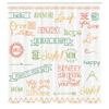 Ambesonne Adventure Shower Curtain, Various Words on Happiness and Self Value Uplifting Phrases Being Who You are, Cloth Fabric Bathroom Decor Set with Hooks, 69" W x 70" L, Sea Green view 2
