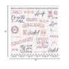 Ambesonne Adventure Shower Curtain, Various Words on Happiness and Self Value Uplifting Phrases Being Who You are, Cloth Fabric Bathroom Decor Set with Hooks, 69" W x 84" L, Pale Maroon view 3
