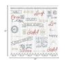 Ambesonne Adventure Shower Curtain, Various Words on Happiness and Self Value Uplifting Phrases Being Who You are, Cloth Fabric Bathroom Decor Set with Hooks, 69" W x 84" L, Night Blue view 3