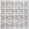 Martha Stewart x SAFAVIEH Area Rug Collection - 5'3" x 7'7", Grey & Ivory, Non-Shedding & Easy Cleaning, Ideal for Living Room, Bedroom, Office, Dining Space (MSR0956F) view 3