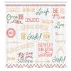 Ambesonne Adventure Shower Curtain, Various Words on Happiness and Self Value Uplifting Phrases Being Who You are, Cloth Fabric Bathroom Decor Set with Hooks, 69" W x 84" L, Dark Coral view 2
