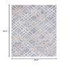 Martha Stewart x SAFAVIEH Area Rug Collection - 5'3" x 7'7", Silver & Ivory, Non-Shedding & Easy Cleaning, Ideal for Living Room, Bedroom, Office, Dining Space (MSR0957G) view 2