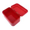 Metal Retro Beautiful Odorless Storage Box, Bread Container, for Living Room for Kitchen(red) view 4