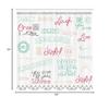Ambesonne Adventure Shower Curtain, Various Words on Happiness and Self Value Uplifting Phrases Being Who You are, Cloth Fabric Bathroom Decor Set with Hooks, 69" W x 84" L, Dark Pink view 3