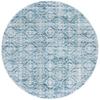 Martha Stewart x SAFAVIEH Area Rug Collection - 6'7" Round, Denim Blue & Ivory, Non-Shedding & Easy Cleaning, Ideal for Living Room, Bedroom, Office, Dining Space (MSR0953L) view 3