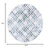 Martha Stewart x SAFAVIEH Area Rug Collection - 6'7" Round, Ivory & Turquoise Blue, Non-Shedding & Easy Cleaning, Ideal for Living Room, Bedroom, Office, Dining Space (MSR0957A) view 2