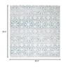 Martha Stewart x SAFAVIEH Area Rug Collection - 6'7" Square, Turquoise Blue & Ivory, Non-Shedding & Easy Cleaning, Ideal for Living Room, Bedroom, Office, Dining Space (MSR0956K) view 2
