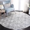 Martha Stewart x SAFAVIEH Area Rug Collection - 6'7" Round, Cream & Grey, Non-Shedding & Easy Cleaning, Ideal for Living Room, Bedroom, Office, Dining Space (MSR0953F) view 1