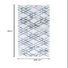 Martha Stewart x SAFAVIEH Area Rug Collection - 2'2" x 7' Runner, Ivory & Turquoise Blue, Non-Shedding & Easy Cleaning, Ideal for Living Room, Bedroom, Office, Hallway (MSR0957A) view 2