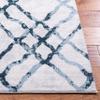 Martha Stewart x SAFAVIEH Area Rug Collection - 2'2" x 7' Runner, Ivory & Turquoise Blue, Non-Shedding & Easy Cleaning, Ideal for Living Room, Bedroom, Office, Hallway (MSR0957A) view 4
