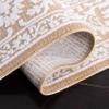Martha Stewart x SAFAVIEH Area Rug Collection - 6'7" Square, Gold & Ivory, Non-Shedding & Easy Cleaning, Ideal for Living Room, Bedroom, Office, Dining Space (MSR8937B) view 3