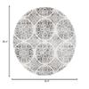 Martha Stewart x SAFAVIEH Area Rug Collection - 6'7" Round, Charcoal & Ivory, Non-Shedding & Easy Cleaning, Ideal for Living Room, Bedroom, Office, Dining Space (MSR0958H) view 2