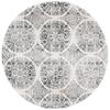 Martha Stewart x SAFAVIEH Area Rug Collection - 6'7" Round, Charcoal & Ivory, Non-Shedding & Easy Cleaning, Ideal for Living Room, Bedroom, Office, Dining Space (MSR0958H) view 3