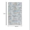 Martha Stewart x SAFAVIEH Area Rug Collection - 2'2" x 7' Runner, Denim Blue & Ivory, Non-Shedding & Easy Cleaning, Ideal for Living Room, Bedroom, Office, Hallway (MSR0958L) view 2