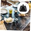 DOITOOL Ceramic Sugar Bowl with Lid and Spoon Set, Spice Storage Jar Salt Pot Condiment Jars, Ceramic Seasoning Container for Home and Kitchen (Black) view 4