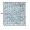 Martha Stewart x SAFAVIEH Area Rug Collection - 6'7" Square, Denim Blue & Ivory, Non-Shedding & Easy Cleaning, Ideal for Living Room, Bedroom, Office, Dining Space (MSR0953L) view 2