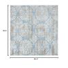 Martha Stewart x SAFAVIEH Area Rug Collection - 6'7" Square, Denim Blue & Ivory, Non-Shedding & Easy Cleaning, Ideal for Living Room, Bedroom, Office, Dining Space (MSR0958L) view 2