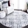 Martha Stewart x SAFAVIEH Area Rug Collection - 6'7" Round, Ivory & Grey, Non-Shedding & Easy Cleaning, Ideal for Living Room, Bedroom, Office, Dining Space (MSR0957B) view 1