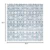 Martha Stewart x SAFAVIEH Area Rug Collection - 6'7" Square, Navy & Ivory, Non-Shedding & Easy Cleaning, Ideal for Living Room, Bedroom, Office, Dining Space (MSR0956N) view 2