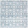 Martha Stewart x SAFAVIEH Area Rug Collection - 6'7" Square, Navy & Ivory, Non-Shedding & Easy Cleaning, Ideal for Living Room, Bedroom, Office, Dining Space (MSR0956N) view 3