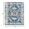 SAFAVIEH Area Rug 8x10 - Madison Collection - Large - Dark Blue & Light Blue, Boho Medallion Distressed Design, Non-Shedding & Easy Cleaning, Ideal for Living Room, Bedroom, Dining Space (MAD468M) view 2